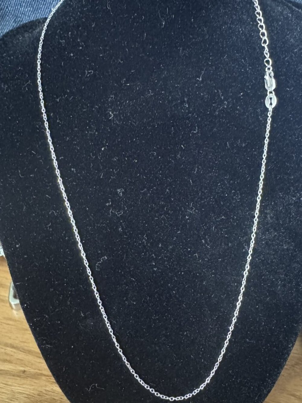 925 Sterling Silver Rolo Link Adjustable Chain 16"-18" .5mm Italian Made
